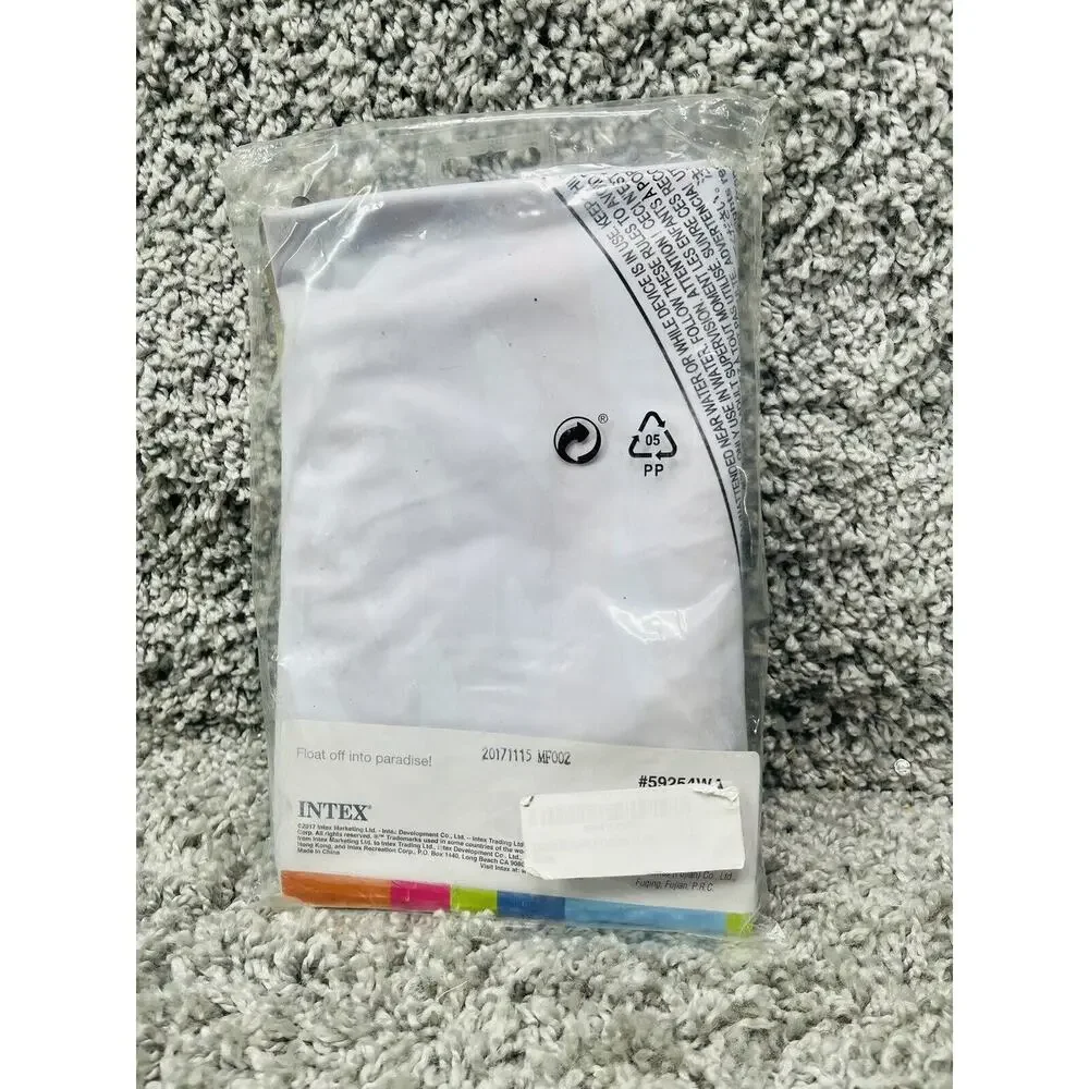 Intex Tube Clear Color Tube 36 Inches Inflated Blue White Swimming New - Picture 2 of 8